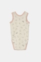 Детское боди из хлопка United Colors of Benetton 2 шт 3GI70B00Y.W.Seasonal бежевый
