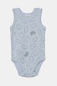 United Colors of Benetton body di cotone neonato/a pacco da 2 3GI70B00Y.W.Seasonal blu SS25