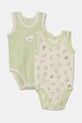 Βαμβακερά φορμάκια για μωρά United Colors of Benetton 2-pack Βρεφικό προϊόν πράσινο 3GI70B00Y.W.Seasonal