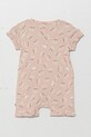 United Colors of Benetton rampers in cotone neonato/a 3PWB0T02E.W.Seasonal rosa SS25