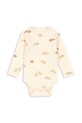 Konges Sløjd body bawełniane niemowlęce MINNIE BODY GOTS Produkt niemowlęcy beżowy KS103559