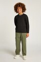 Дитячий бавовняний лонгслів Calvin Klein Jeans бавовна чорний IB0IB02354.PPYA