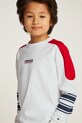 Дитячий бавовняний лонгслів Tommy Hilfiger білий KB0KB09361.PPYA