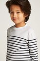 Tommy Hilfiger longsleeve din bumbac pentru copii alb KS0KS00540.PPYA