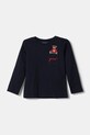 Guess longsleeve bawełniany dziecięcy aplikacja granatowy N4BI06.I3Z14.PPYA