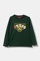 Хлопковый детский лонгслив Guess хлопок зелёный N5RI01.K8HM4.PPYA