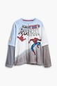 Otroška bombažna majica z dolgimi rokavi Desigual 25SBTK05 siva SS25