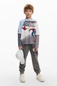 Desigual longsleeve din bumbac pentru copii 25SBTK05 gri