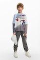 Otroška bombažna majica z dolgimi rokavi Desigual 25SBTK05 siva