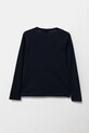 EA7 Emporio Armani longsleeve din bumbac pentru copii 7B000021.AF10378 bleumarin SS25