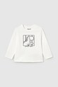 Mayoral longsleeve din bumbac pentru bebeluși print bej 1068.3F.Baby.PPYA