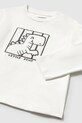 Băieți Mayoral longsleeve din bumbac pentru bebeluși 1068.3F.Baby.PPYA bej