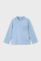 Mayoral longsleeve bawełniany dziecięcy bawełna turkusowy 3111.5C.Mini.PPYA