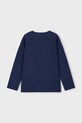 Хлопковый детский лонгслив Mayoral 3050.5A.Mini.PPYA тёмно-синий SS25