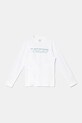Vans longsleeve bawełniany dziecięcy Night Watchers nadruk biały VN000MK9WHT1