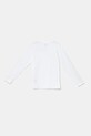 Vans longsleeve din bumbac pentru copii Night Watchers VN000MK9WHT1 alb SS25