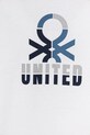 Chlapec Detská bavlnená košeľa s dlhým rukávom United Colors of Benetton 3I1XC10N5.G.Seasonal biela