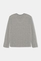 Otroška bombažna majica z dolgimi rokavi United Colors of Benetton 3I1XC10N5.G.Seasonal siva SS25