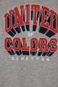 Băieți United Colors of Benetton longsleeve din bumbac pentru copii 3I1XC10N5.G.Seasonal gri