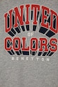 Dečki Otroška bombažna majica z dolgimi rokavi United Colors of Benetton 3I1XC10N5.G.Seasonal siva