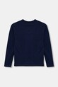 Хлопковый детский лонгслив United Colors of Benetton 3I1XC10N5.G.Seasonal тёмно-синий SS25