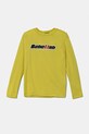 Dětské bavlněné tričko s dlouhým rukávem United Colors of Benetton kulatý zelená 3I1XC10N5.G.Seasonal