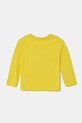 United Colors of Benetton longsleeve bawełniany dziecięcy 35RYG10I6.P.Seasonal żółty SS25