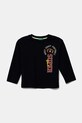 Дитячий бавовняний лонгслів United Colors of Benetton бавовна темно-синій 35RYG10I6.P.Seasonal