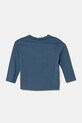 Дитячий бавовняний лонгслів United Colors of Benetton 35RYG10I6.P.Seasonal блакитний SS25