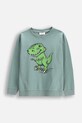Coccodrillo longsleeve din bumbac pentru copii print verde WC5143102VBA
