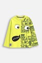 Coccodrillo longsleeve din bumbac pentru copii print verde WC5143102GBK