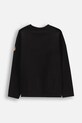 Bavlnené tričko s dlhým rukávom Coccodrillo WC5143101LBD čierna SS25