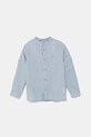 Сорочка з льону United Colors of Benetton casual блакитний 5IPVGQ01L.P.Seasonal