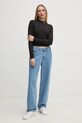 Calvin Klein Jeans longsleeve J20J224763 negru SS25