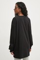 Odzież Rotate longsleeve bawełniany 113422100 czarny