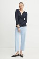 BOSS bluza 50534546 bleumarin SS25