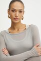 Tričko s dlhým rukávom Pinko sivá 104653.A2CL
