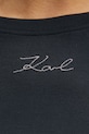 Tričko s dlouhým rukávem Karl Lagerfeld A1W17081 černá