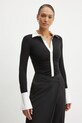 Karl Lagerfeld bluza cu modele negru A1W17087