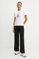 Хлопковая футболка Karl Lagerfeld A1W17090 белый SS25