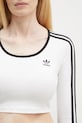 adidas Originals longsleeve shirt 3S LS CROP white JD4625