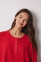 Піжамний лонгслів women'secret MIX AND MATCH PERFECT MATCH 3278429 червоний SS25