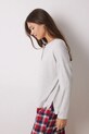 Îmbrăcăminte women'secret longsleeve de pijama MIX AND MATCH PERFECT MATCH 3278428 gri