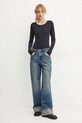 Marc O'Polo longsleeve 500207852063 bleumarin SS25