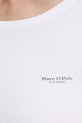 Bavlněné tričko s dlouhým rukávem Marc O'Polo 500218352007 bílá