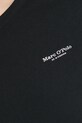 Bavlněné tričko s dlouhým rukávem Marc O'Polo 500218352007 černá