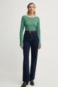 Marc O'Polo longsleeve din bumbac 500226152199 verde SS25