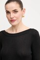 Luisa Spagnoli sweter 100011 czarny SS25