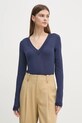 Sisley longsleeve bleumarin 33FEL400V