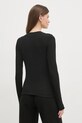 Odzież Sisley longsleeve 33FEL400V czarny